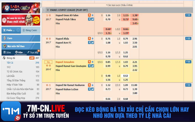 Doc keo bong da tai xiu chi can chon lon hay nho hon dua theo ty le nha cai Đọc kèo bóng đá tài xỉu chỉ cần chọn lớn hay nhỏ hơn dựa theo tỷ lệ nhà cái