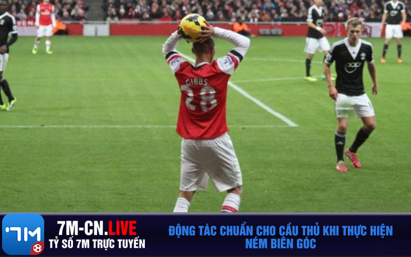 Dong tac chuan cho cau thu khi thuc hien nem bien goc Động tác chuẩn cho cầu thủ khi thực hiện ném biên góc