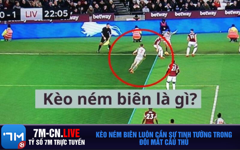 Keo nem bien luon can su tinh tuong trong doi mat cau thu Kèo ném biên luôn cần sự tinh tường trong đôi mắt cầu thủ