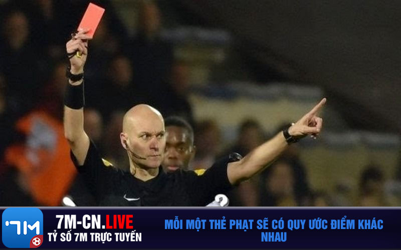 Moi mot the phat se co quy uoc diem khac nhau Mỗi một thẻ phạt sẽ có quy ước điểm khác nhau