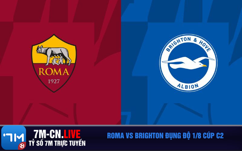 Roma vs Brighton dung do 1 8 cup C2 Roma vs Brighton đụng độ 1/8 cúp C2